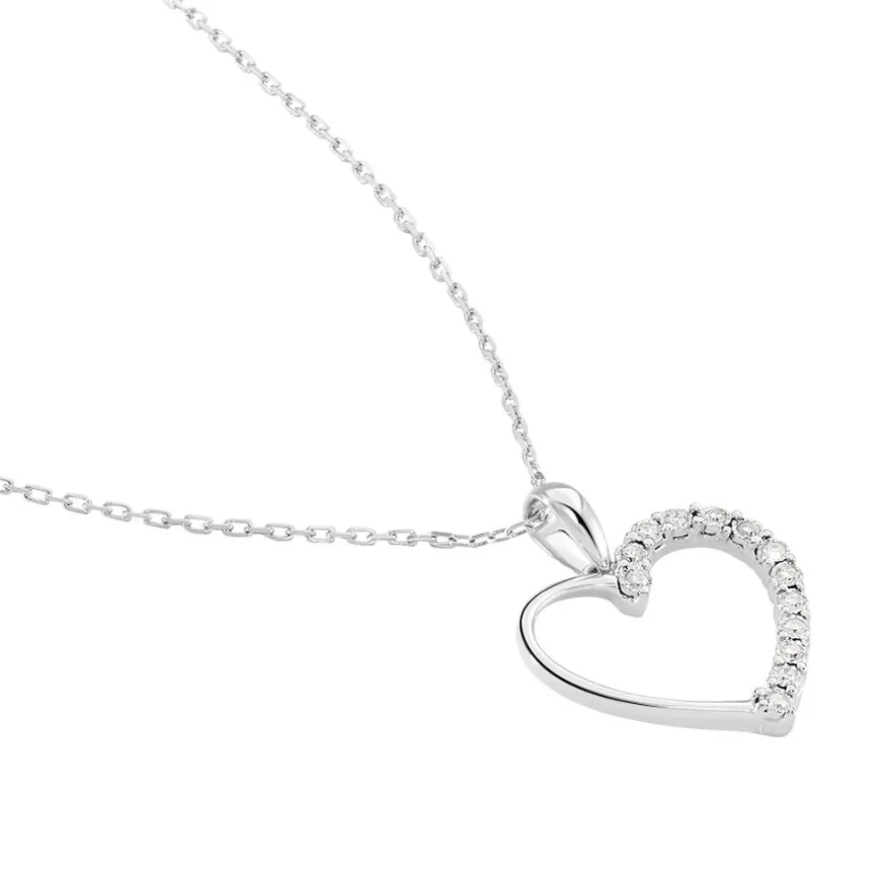 Collier Chlora Or Blanc Diamant