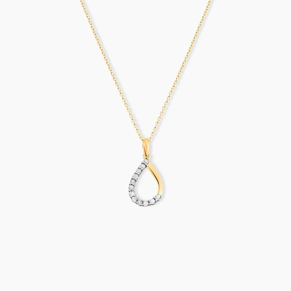 Collier Chrystalise Or Jaune Diamant