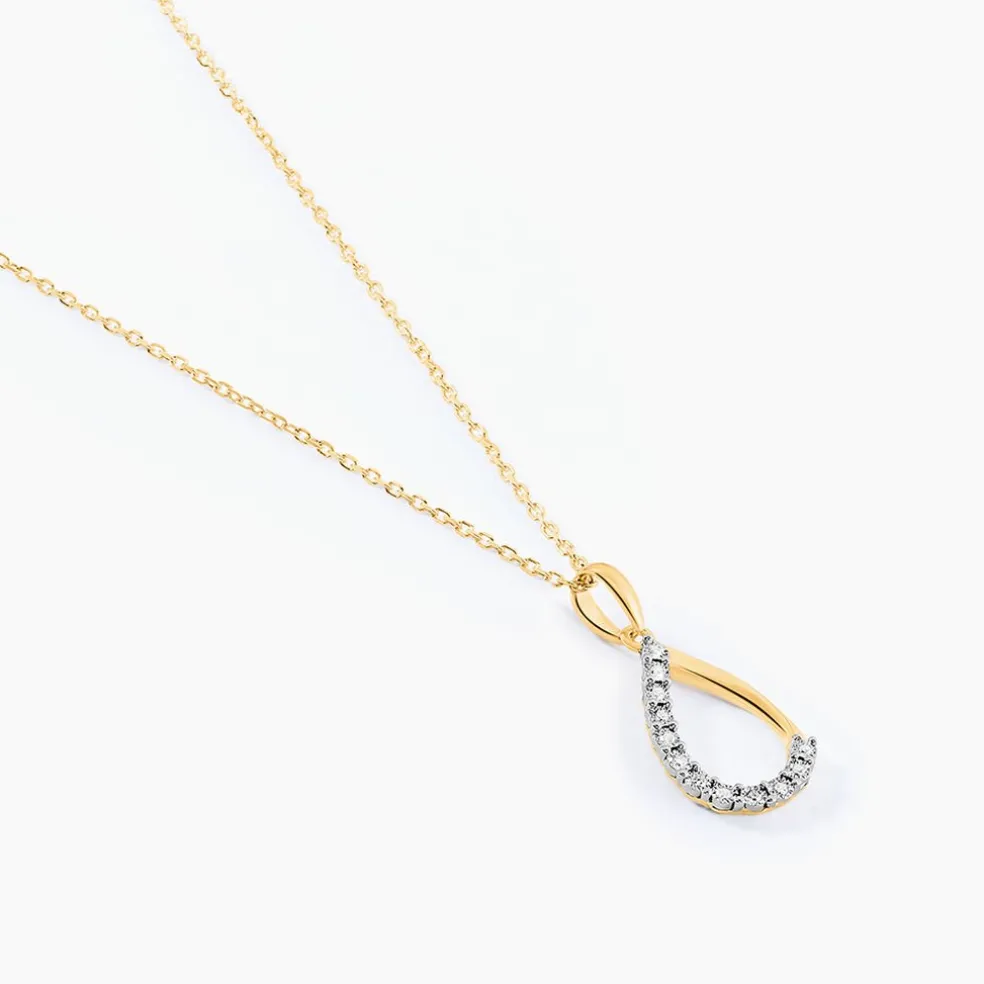 Collier Chrystalise Or Jaune Diamant