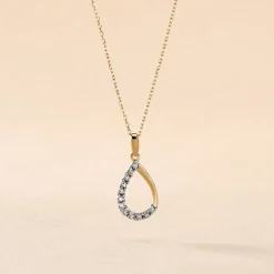 Collier Chrystalise Or Jaune Diamant