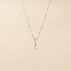 Collier Cicelie Or Blanc Diamant