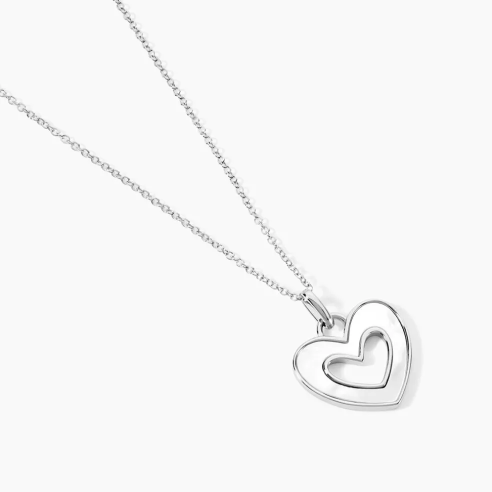 Collier Clarity Argent Blanc Nacre