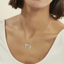 Collier Clarra Argent Blanc