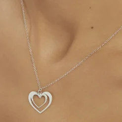 Collier Clarra Argent Blanc