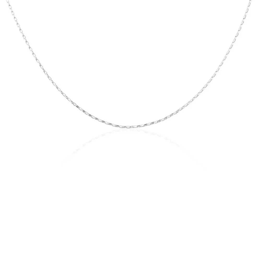 Collier Claudine Maille Forcat Argent Blanc