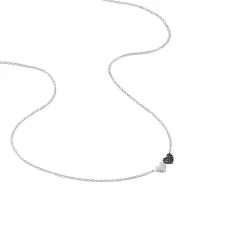 Collier Clementine Argent Blanc Oxyde De Zirconium