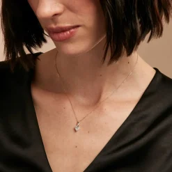 Collier Clothilde Or Jaune Oxyde De Zirconium