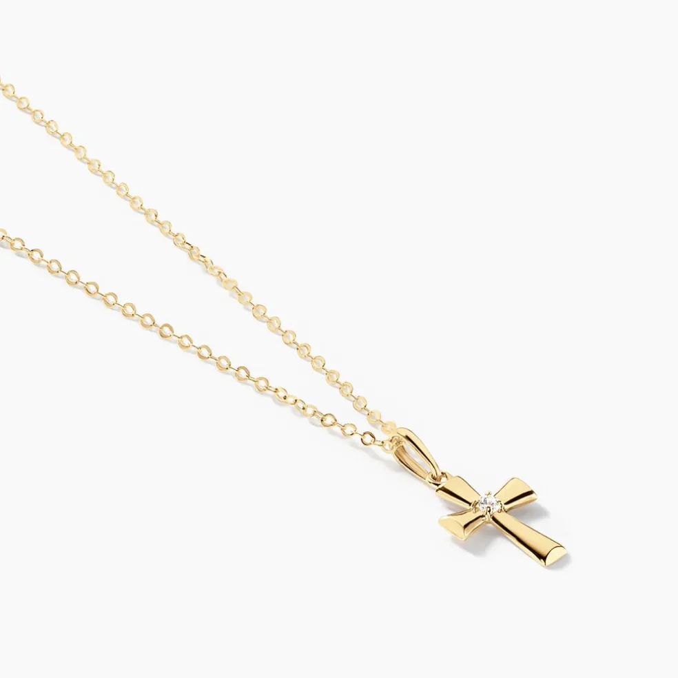 Collier Cobeia Or Jaune Oxyde De Zirconium