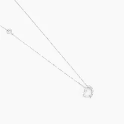 Collier Coeur Ktl Or Blanc Diamant