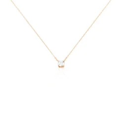 Collier Colby Or Rose Oxyde De Zirconium