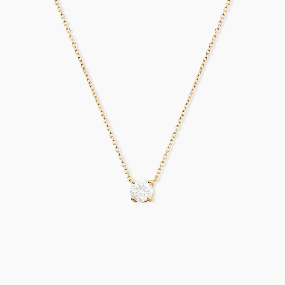 Collier Collection Aphrodite Or Jaune Diamant Synthetique