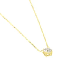 Collier Collection Aphrodite Or Jaune Diamant Synthetique