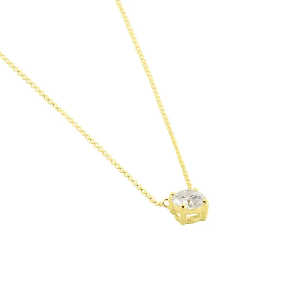 Collier Collection Aphrodite Or Jaune Diamant Synthetique