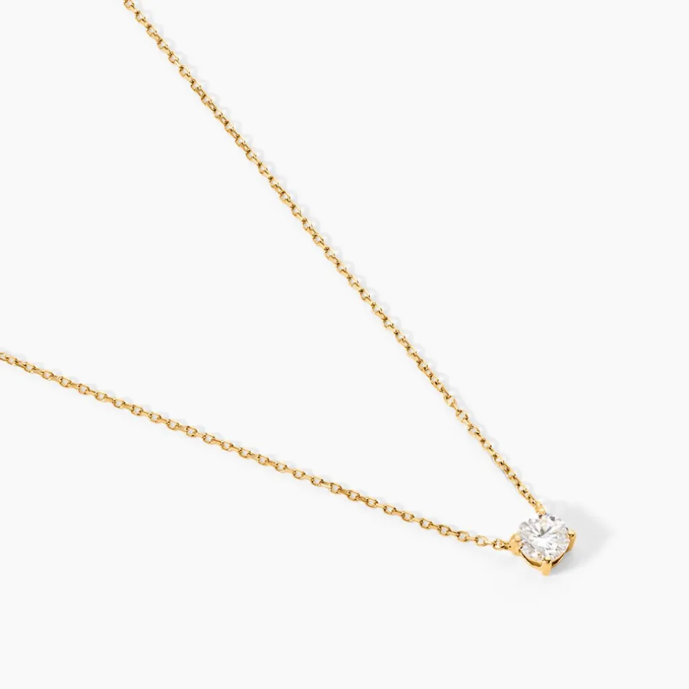 Collier Collection Aphrodite Or Jaune Diamant Synthetique