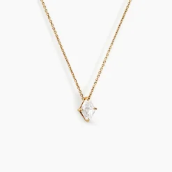 Collier Collection Icone Or Jaune Diamant Synthétique