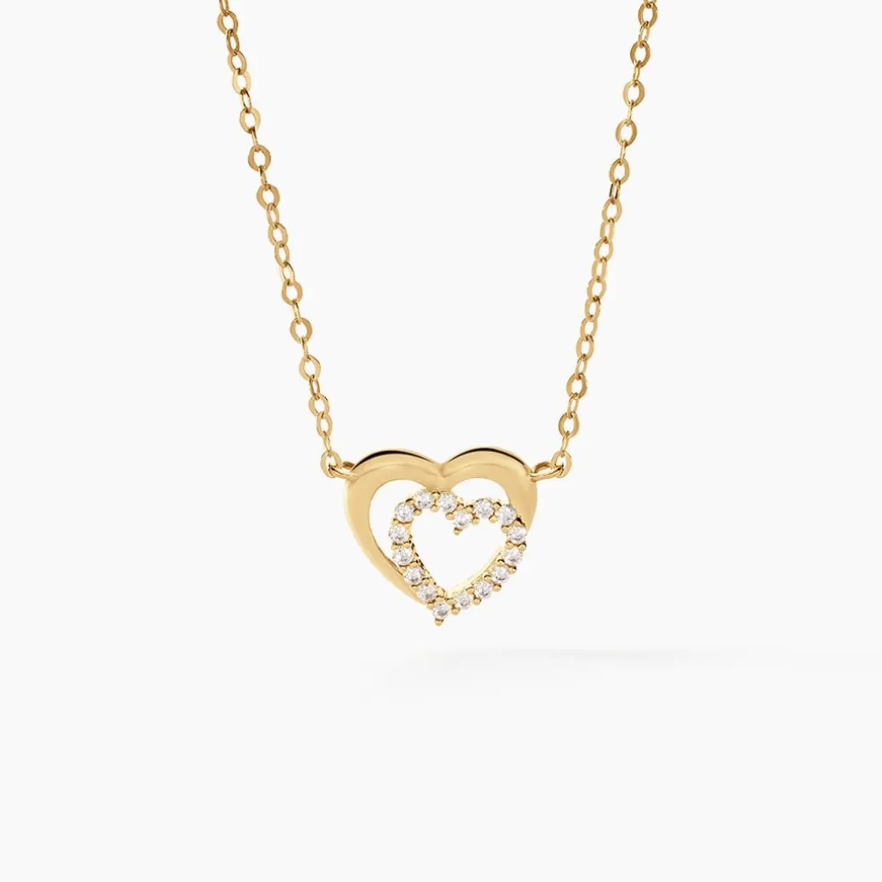 Collier Constancia Or Jaune Oxyde De Zirconium