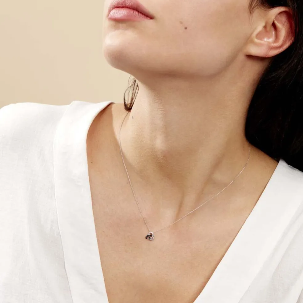 Collier Constellation Or Blanc Diamant