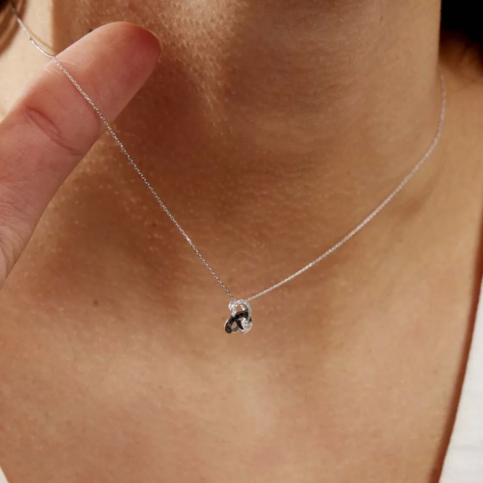 Collier Constellation Or Blanc Diamant
