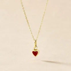 Collier Coralie Coeur Or Jaune