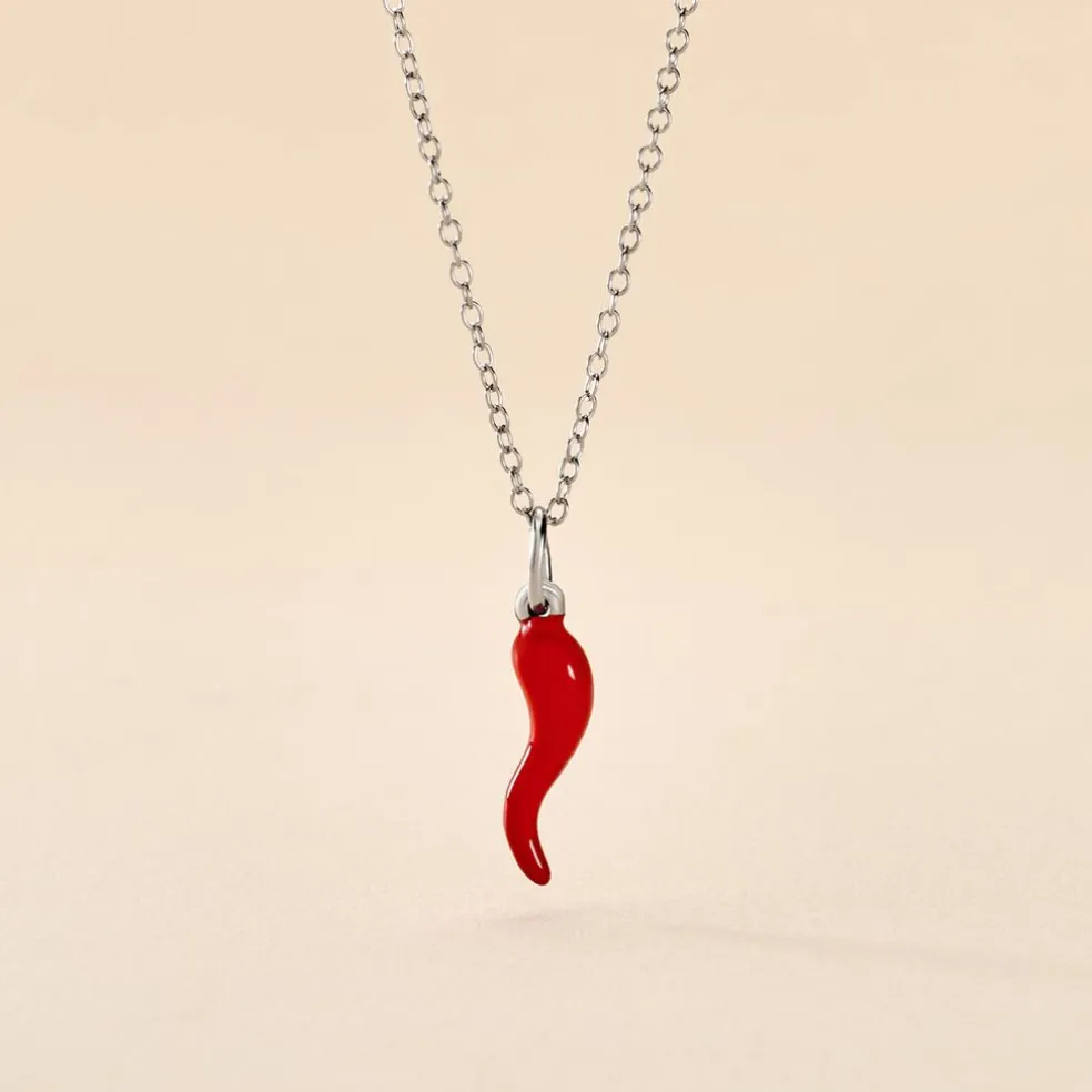 Collier Cornucopia Argent Blanc