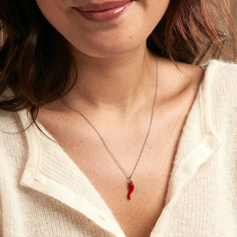 Collier Cornucopia Argent Blanc