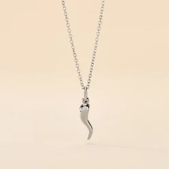 Collier Cornucopia Argent Blanc