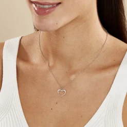 Collier Cosima Argent Blanc