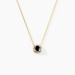 Collier Cosimo Or Jaune Saphir Diamant