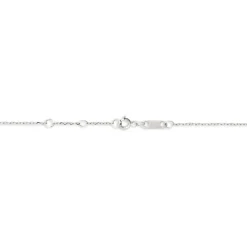 Collier Courbes Or Blanc Diamant