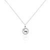 Collier Court Argent Blanc Ayeline Oxyde De Zirconium