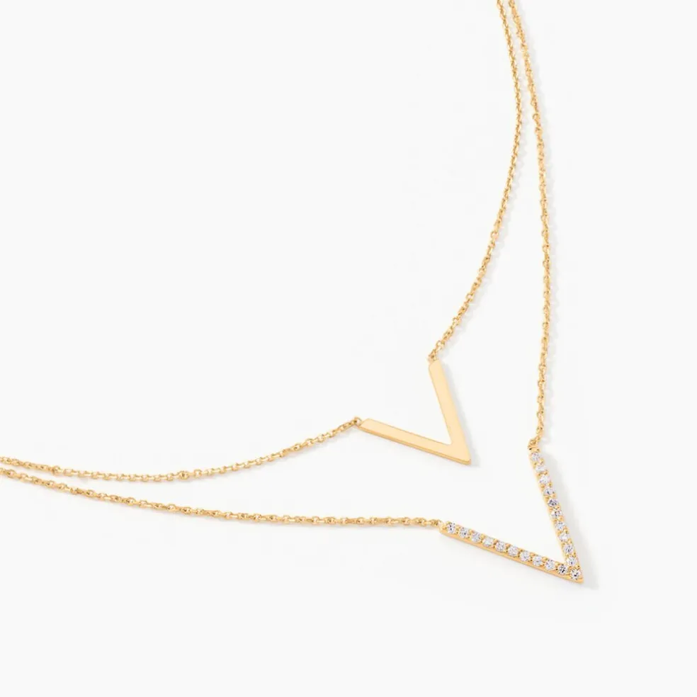 Collier Daina Or Jaune Oxyde De Zirconium