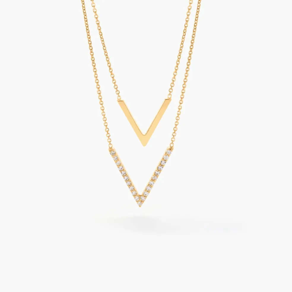 Collier Daina Or Jaune Oxyde De Zirconium