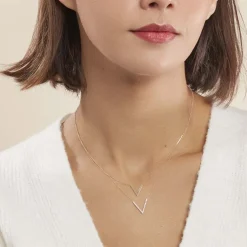 Collier Daina Or Jaune Oxyde De Zirconium