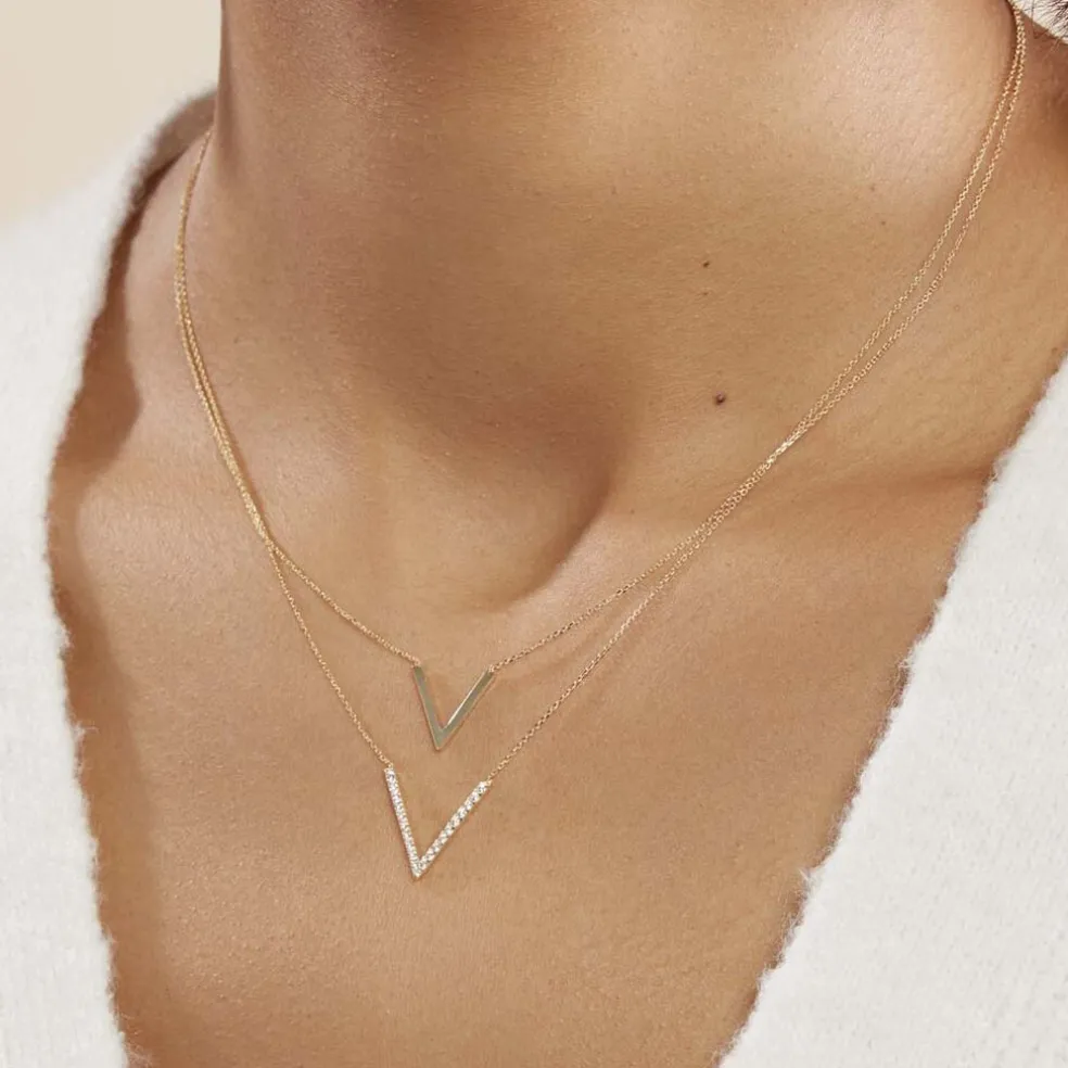 Collier Daina Or Jaune Oxyde De Zirconium