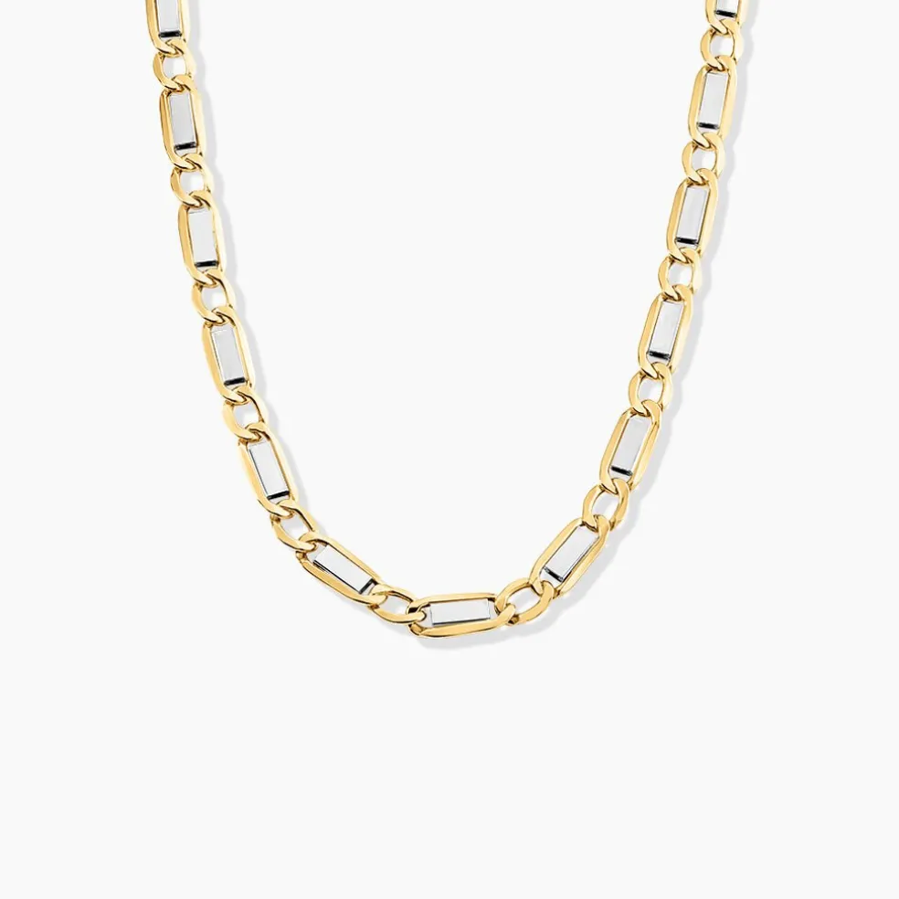 Collier Danae Plaquette Or Bicolore