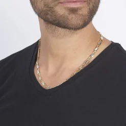 Collier Danae Plaquette Or Bicolore