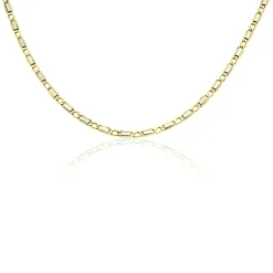 Collier Danae Plaquette Or Bicolore