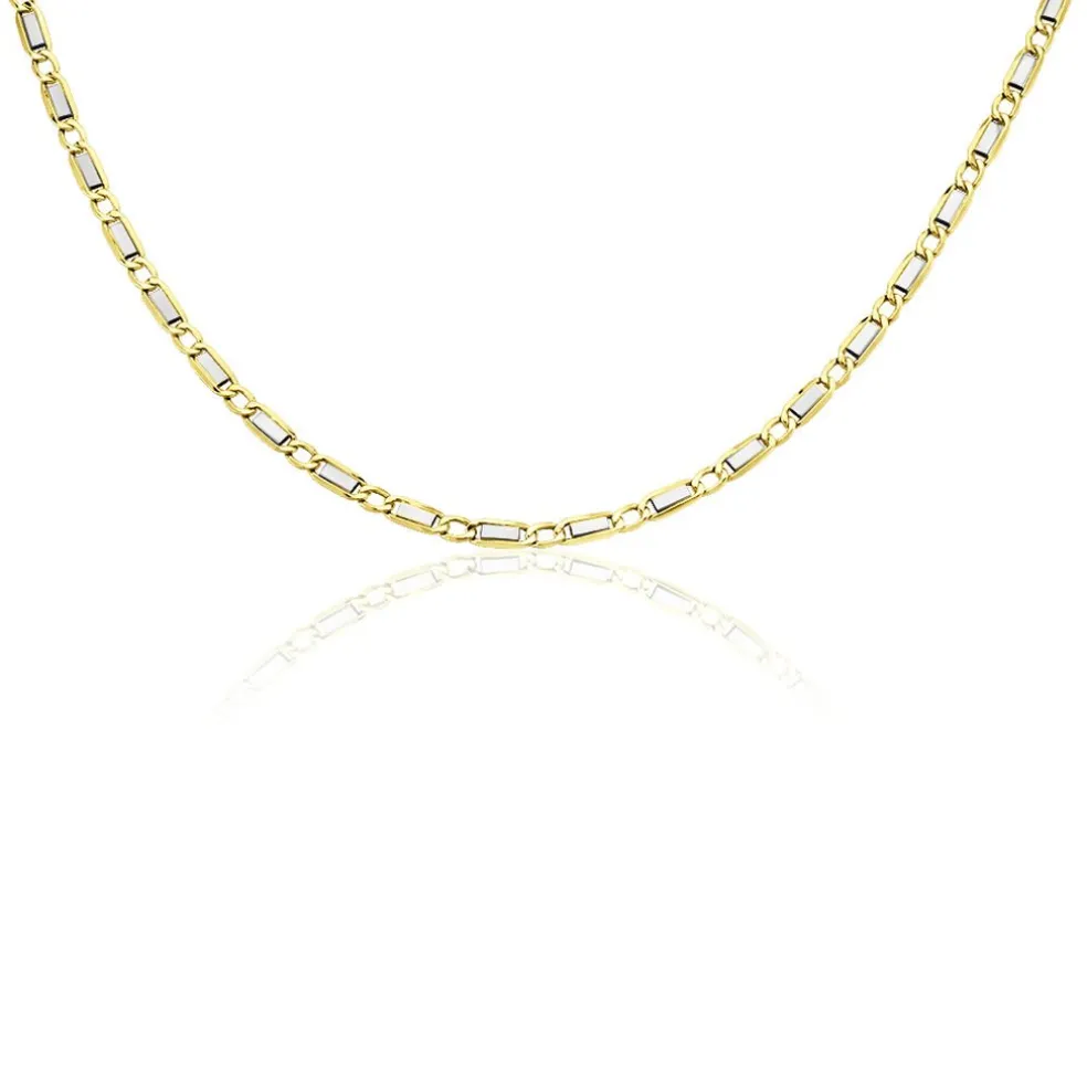 Collier Danae Plaquette Or Bicolore