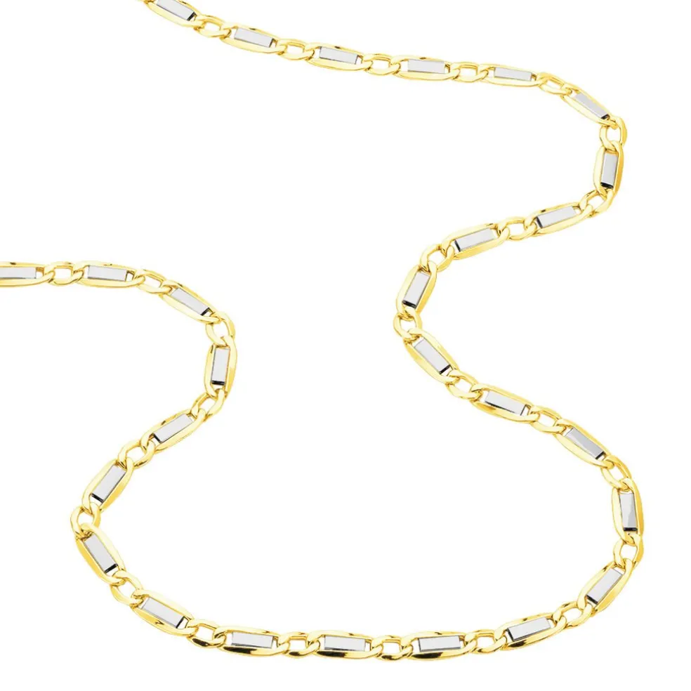 Collier Danae Plaquette Or Bicolore