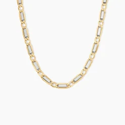 Collier Danae Plaquette Or Bicolore