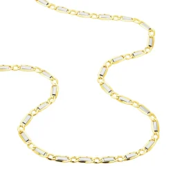 Collier Danae Plaquette Or Bicolore