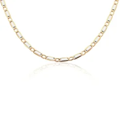 Collier Danae Plaquette Or Bicolore