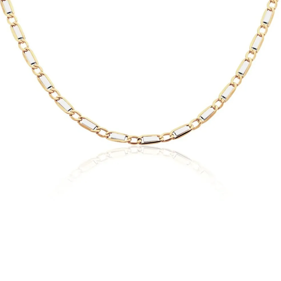 Collier Danae Plaquette Or Bicolore