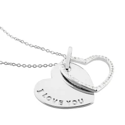 Collier Danael Argent Blanc Oxyde De Zirconium