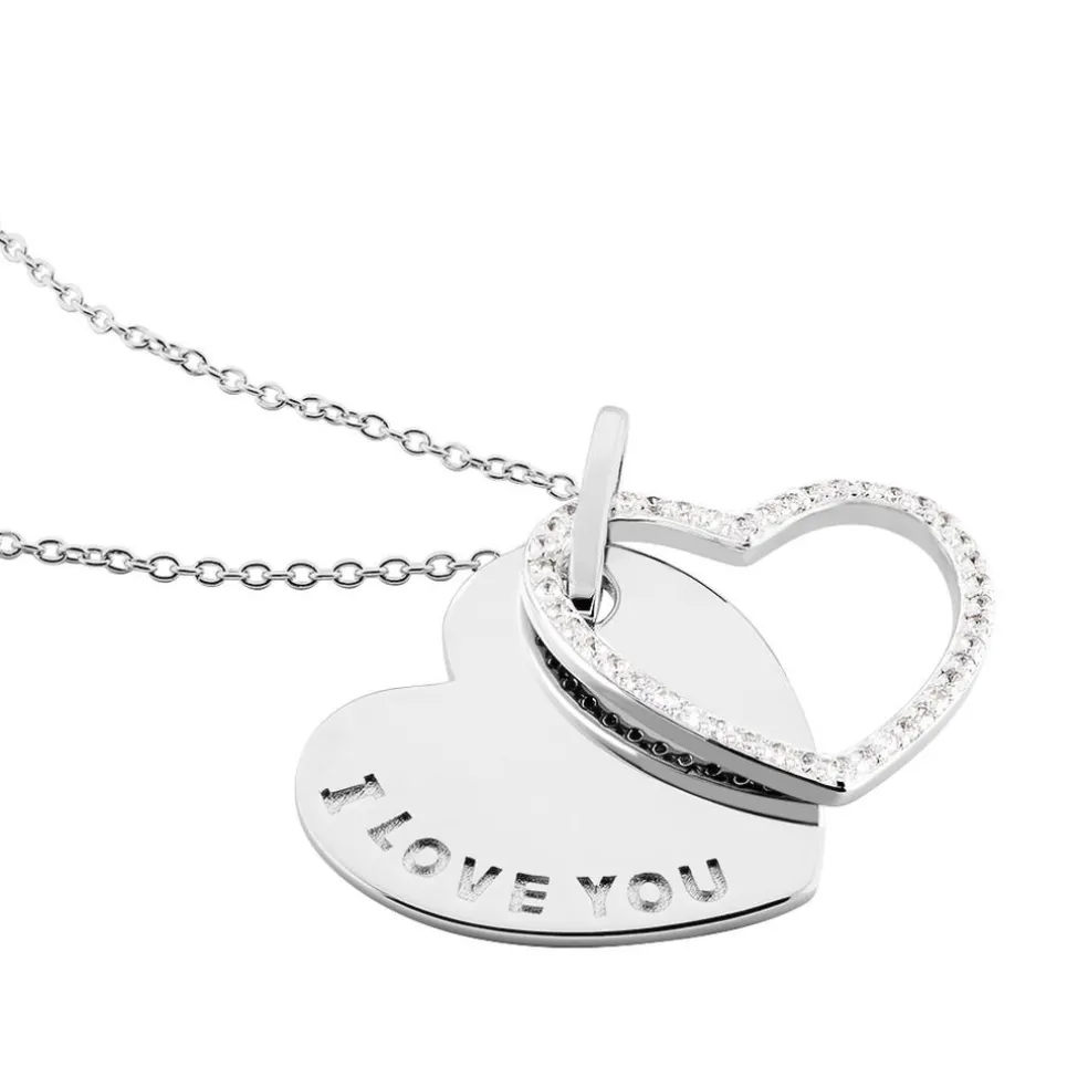 Collier Danael Argent Blanc Oxyde De Zirconium