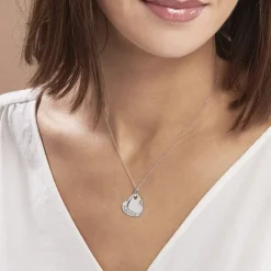 Collier Danael Argent Blanc Oxyde De Zirconium