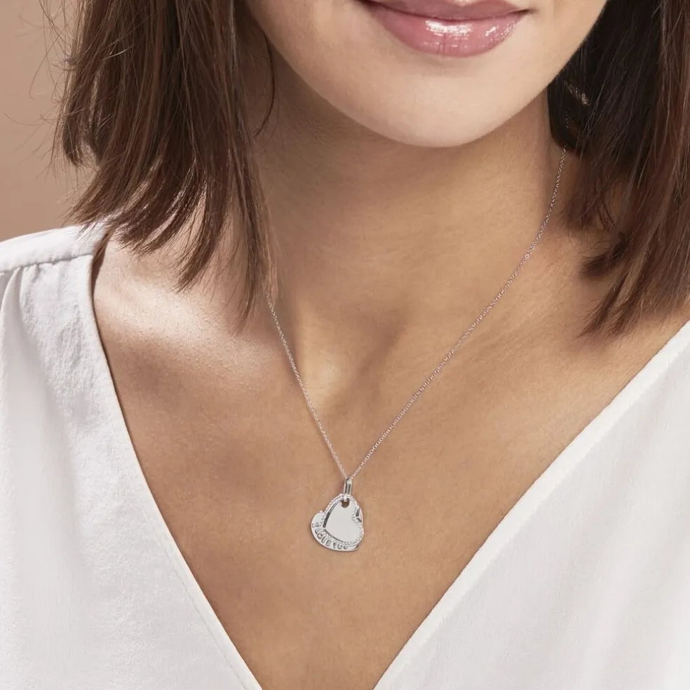 Collier Danael Argent Blanc Oxyde De Zirconium