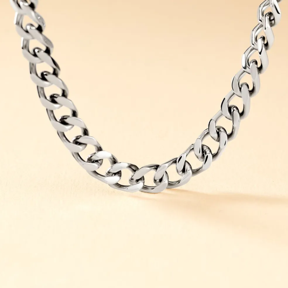 Collier Daniel Acier Blanc