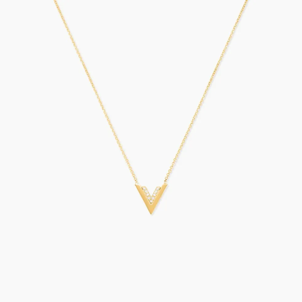 Collier Dao Or Jaune Oxyde De Zirconium