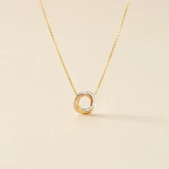 Collier Daphnee Or Tricolore Diamant